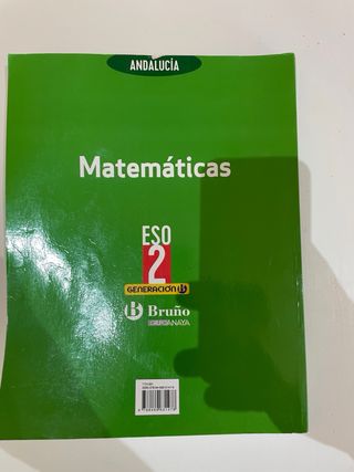 Libro Matematicas 2º ESO