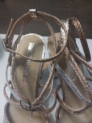 Sandalias PIEL Doradas