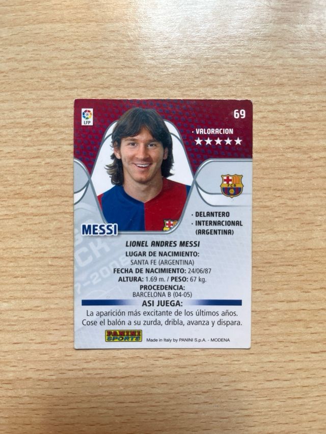 Carta de Messi 2007-2008