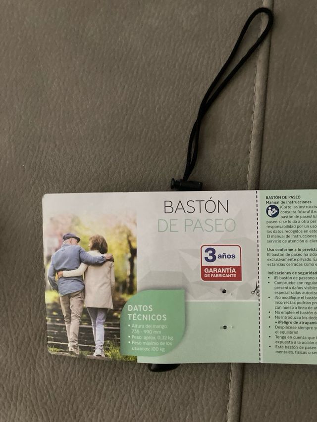 Baston de paseo plegable y extensible