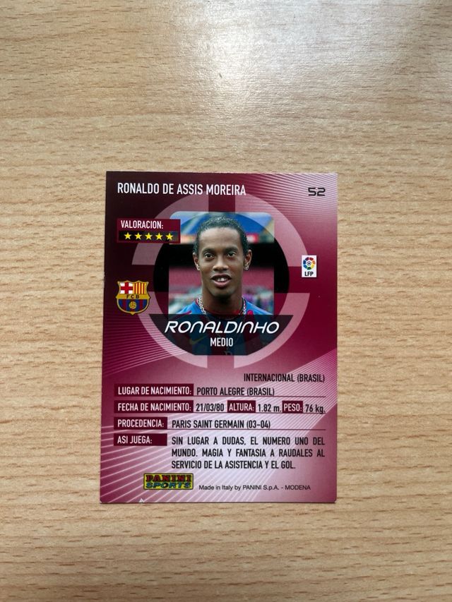 Carta Ronaldinho temporada 2006-2007