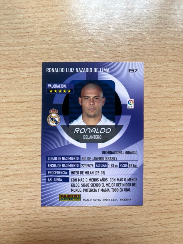 Carta Ronaldo temporada 2006-2007