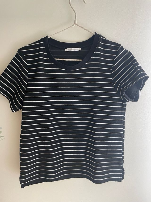 Camiseta zara rayas