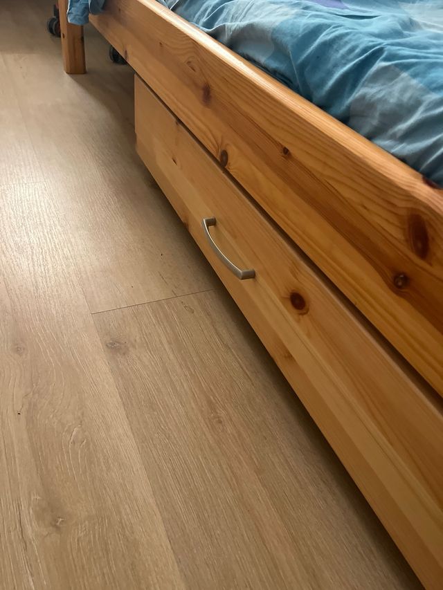 Cajon madera cama Flexa