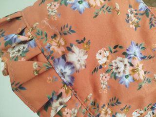 Cuello camisa floral boho vintage