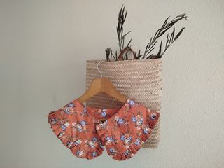 Cuello camisa floral boho vintage