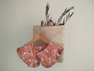 Cuello camisa floral boho vintage