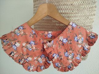 Cuello camisa floral boho vintage