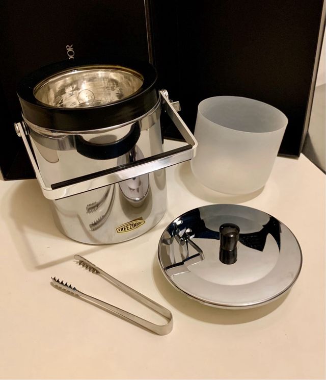 Cubitera Freezinhot +Tenacillas-de DISEÑO años 70