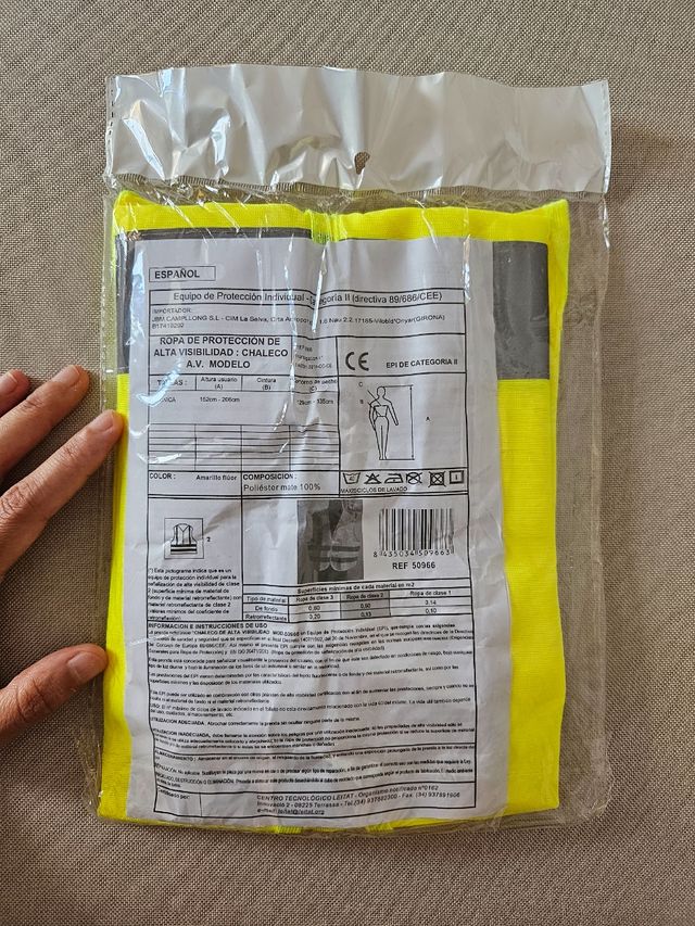 Chaleco seguridad nuevo