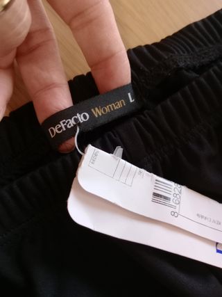 Pantaloni Defacto nero elasticizzato L