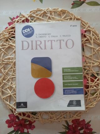 Diritto per il quinto anno ISBN 9788800358415