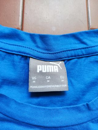 Puma T-shirt calcio Italia taglia M blu 