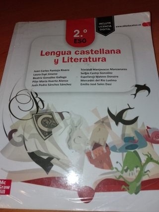 Libro lengua castellana y literatura 2° ESO