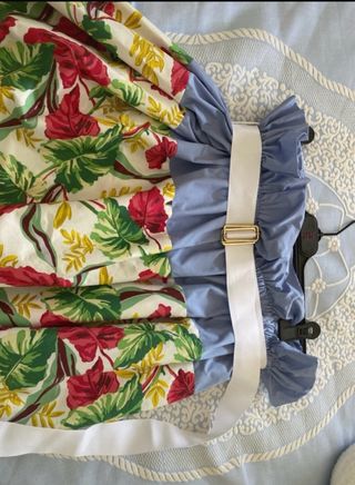 Gonna a fiori con vita elastica