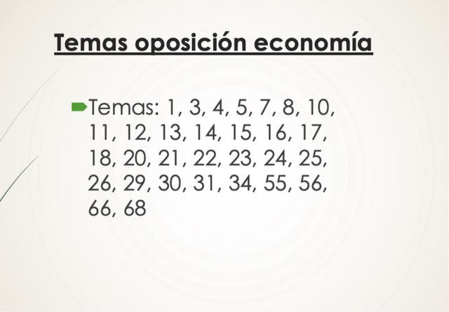 Temas oposición economía secundaria (Galicia)