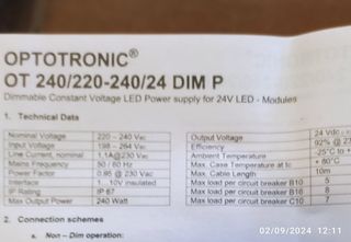 4 Transformadores Optotronic 220/24,Sin Estrenar.