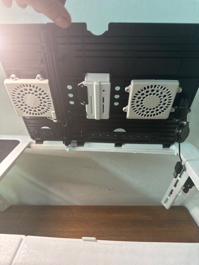 Soporte portátil con 2 ventiladores