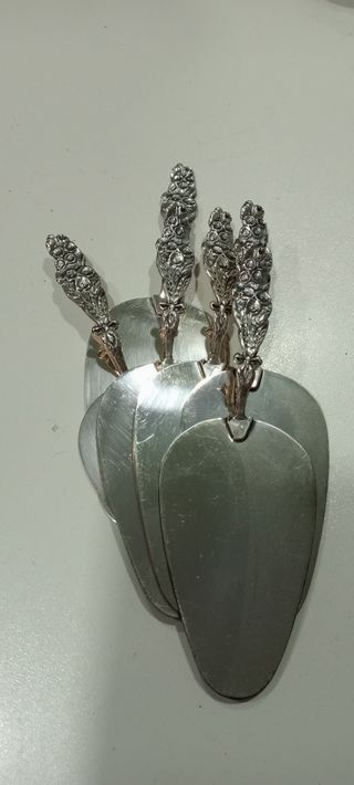 SERVIZIO DA 6 PALETTINE per Dolci IN Argento 800