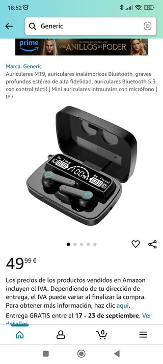 Auriculares inalámbricos 