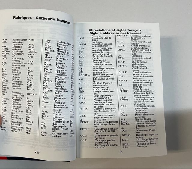 FRANÇAIS ITALIEN Diccionario Francés Italiano