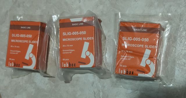 Portaobjetos esmerilados para microscopio