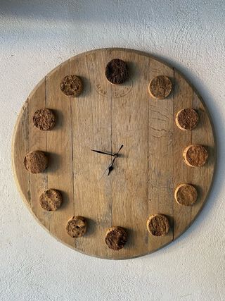Reloj de tapa de barrica 