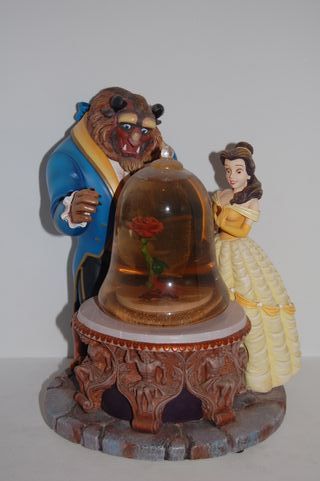 Snowglobe Carillon Musicale la Bella e La Bestia