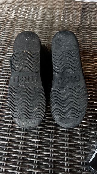 Botas MOU lana 100% negra lentejuela N.37