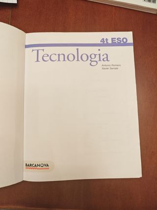 Tecnologia 4t ESO Barcanova 