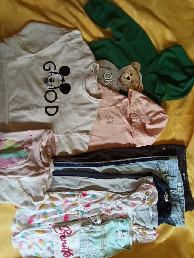 Lote 12 prendas ropa niña 7-8 años