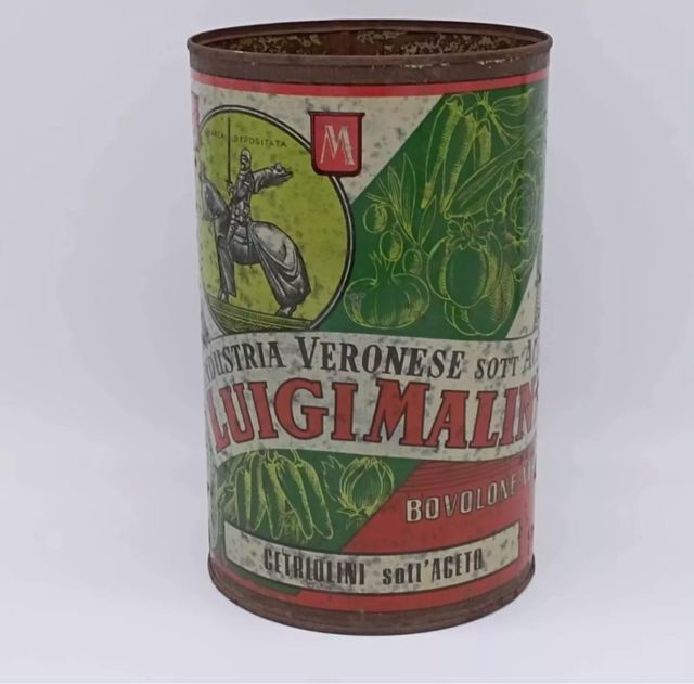 Latta Pubblicitaria Scatola Luigi Malini Verona