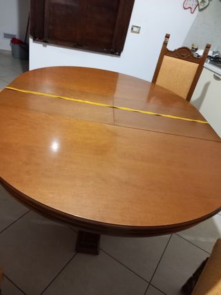 Tavolo legno rotondo vintage