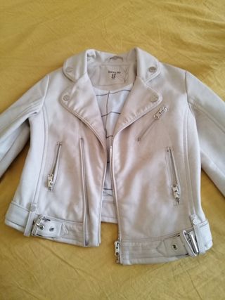 Nueva Chaqueta piel cuero niña