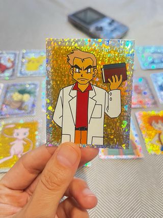 Cromo de Prof Oak S33 - album Pokemon 1999