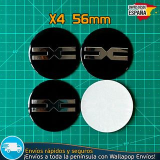 X4 Emblemas Dacia 56mm Pegatinas Tapacubos Llantas