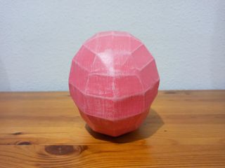 Calavera Geométrica (Rosa/Dorado)