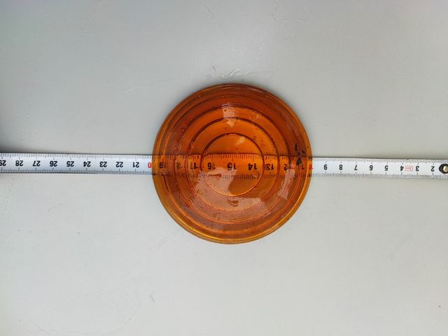 Cristal semaforo ferroviario antiguo