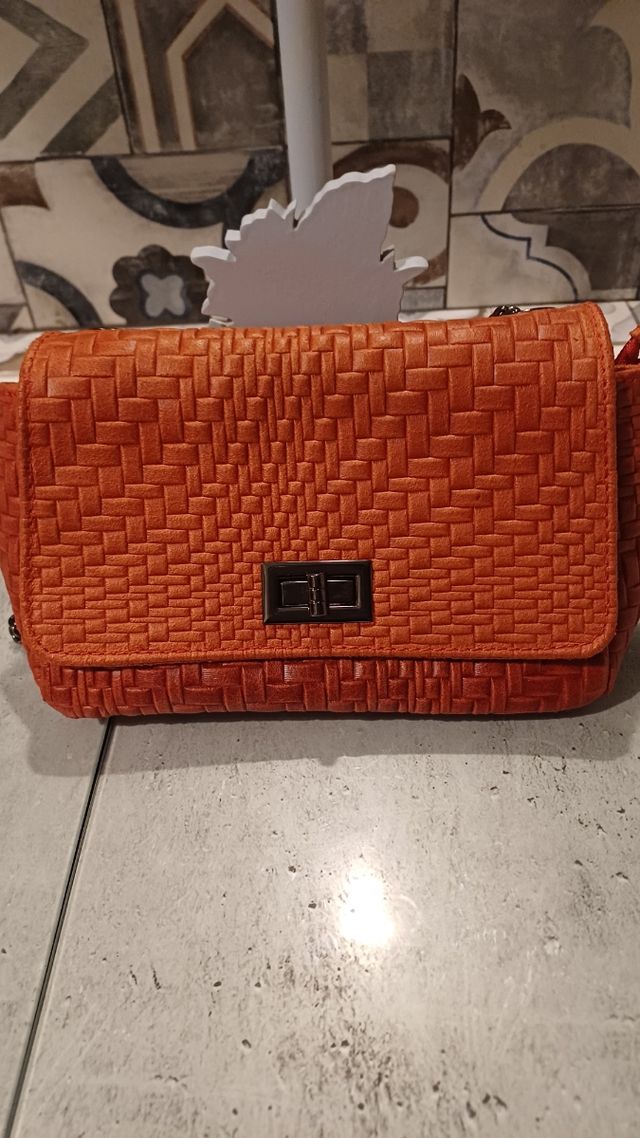 Borsetta pelle rossa