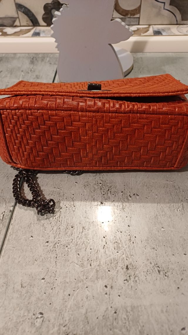 Borsetta pelle rossa