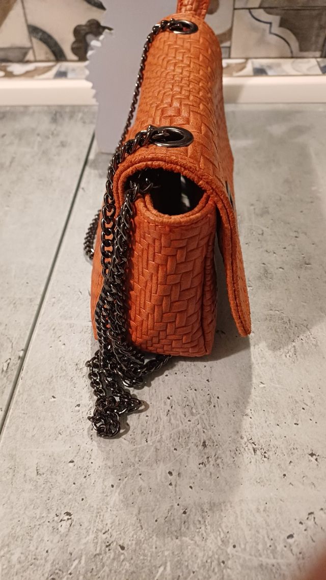 Borsetta pelle rossa