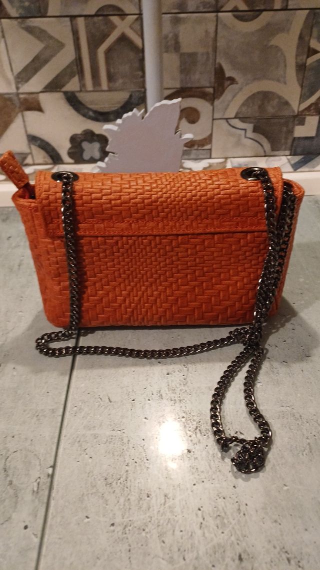 Borsetta pelle rossa