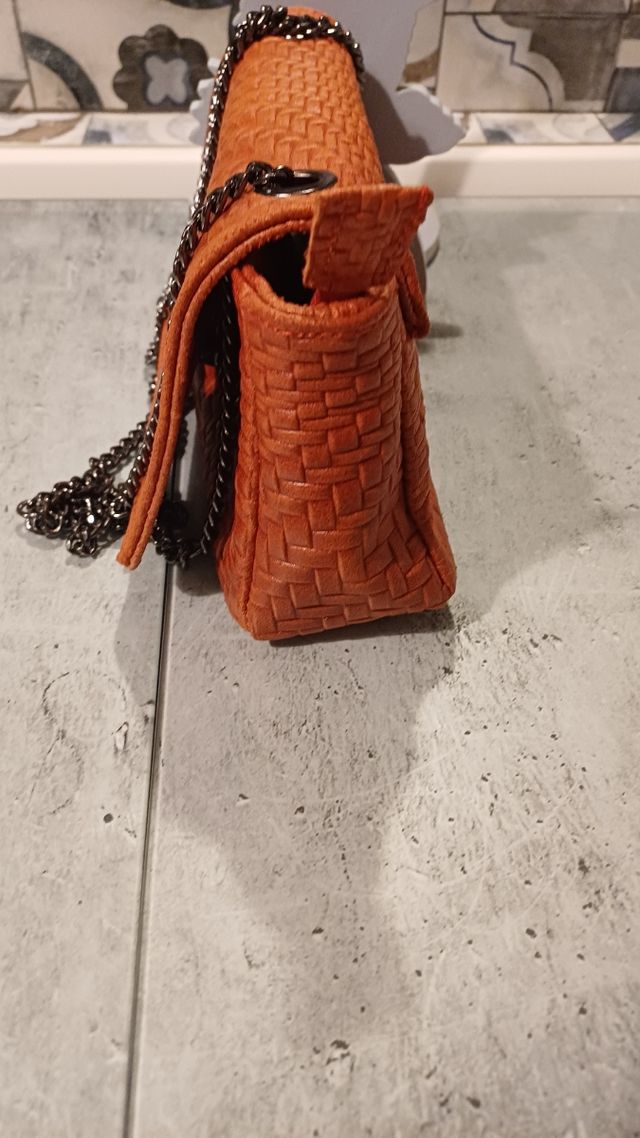 Borsetta pelle rossa