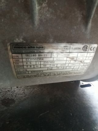 Generador corriente.