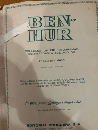 Álbum COMPLETO “ Ben-Hur” año 1959