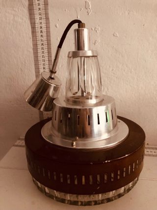 lampara vintage cristal original