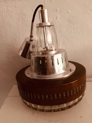 lampara vintage cristal original