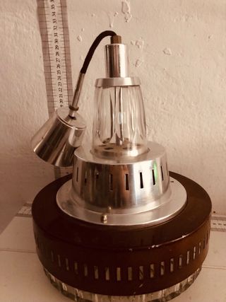 lampara vintage cristal original