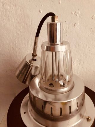 lampara vintage cristal original