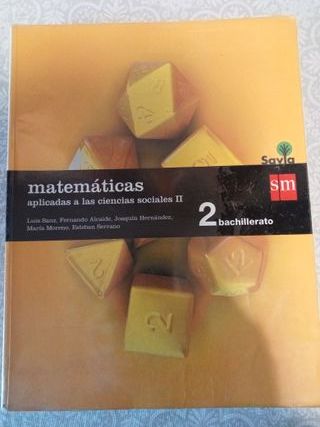 LIBRO DE MATEMÁTICAS 2º BACHILLERATO